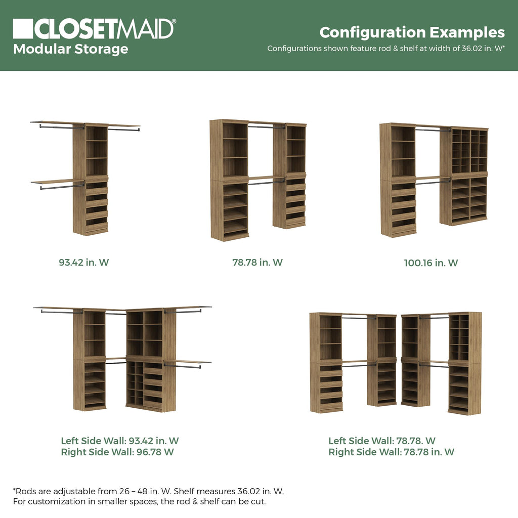 Modular Closet Storage Organizer Unit