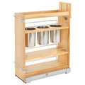 5 Inch Base Cabinet Organizer with Three Storage Bins