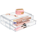 Large Clear Detachable Makeup and Jewelry Organizer for Vanity