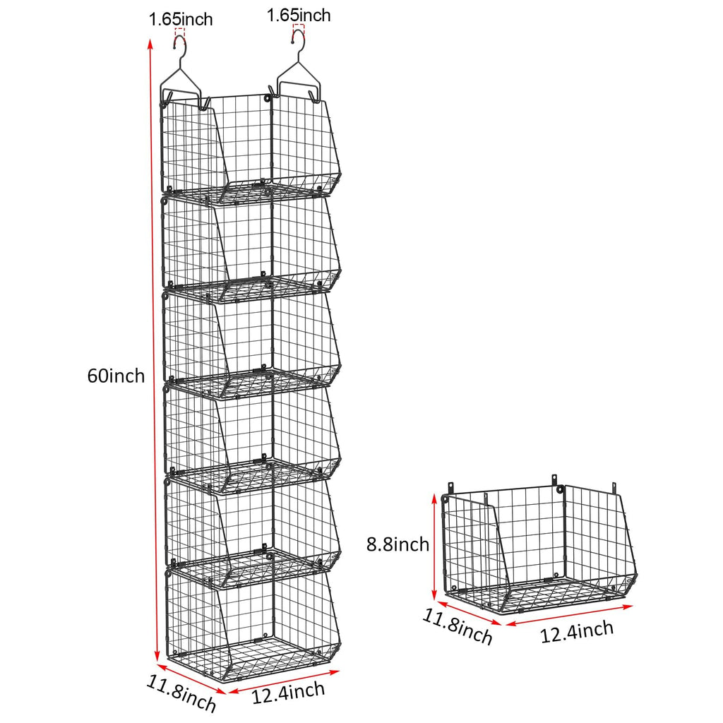 Eight Tier Hanging Closet Organizer with Wire
