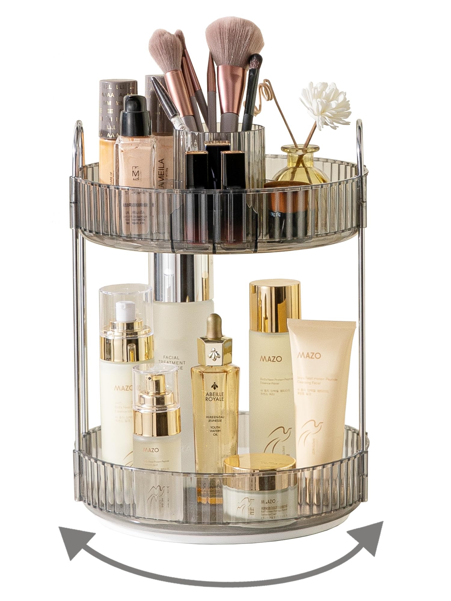 Large Capacity 360 Degree Rotating Makeup and Skincare Organizer