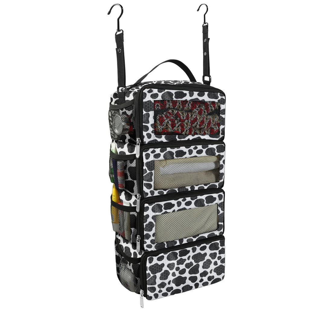 Collapsible Hanging Suitcase Organizer with Portable Travel Shelves