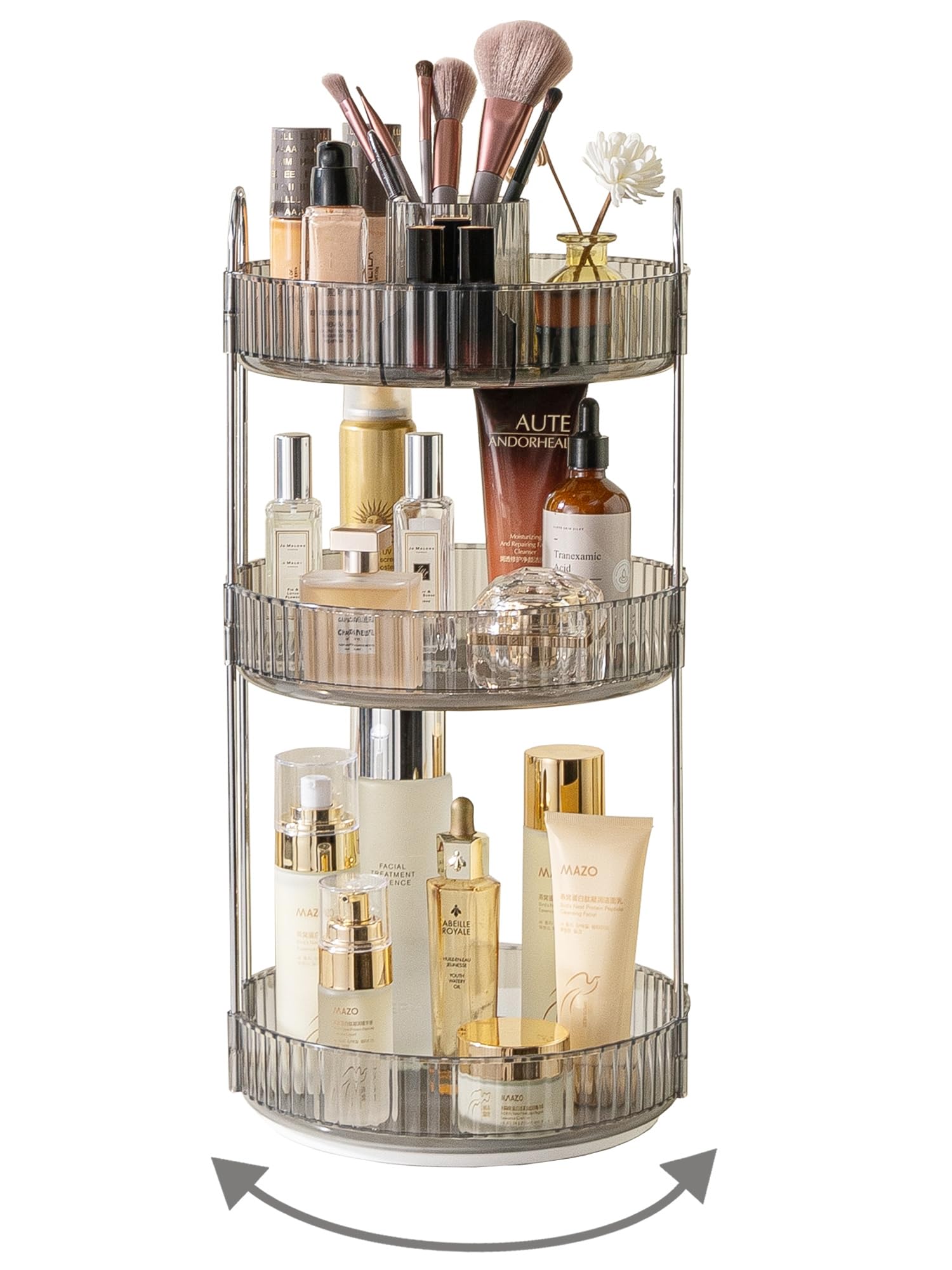 Large Capacity 360 Degree Rotating Makeup and Skincare Organizer