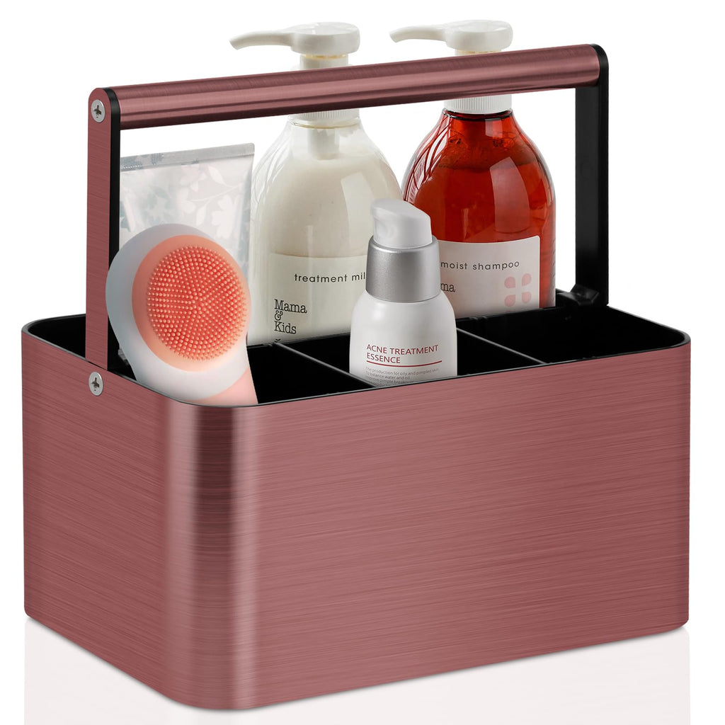 Portable Shower Caddy Basket with Handle and Divider