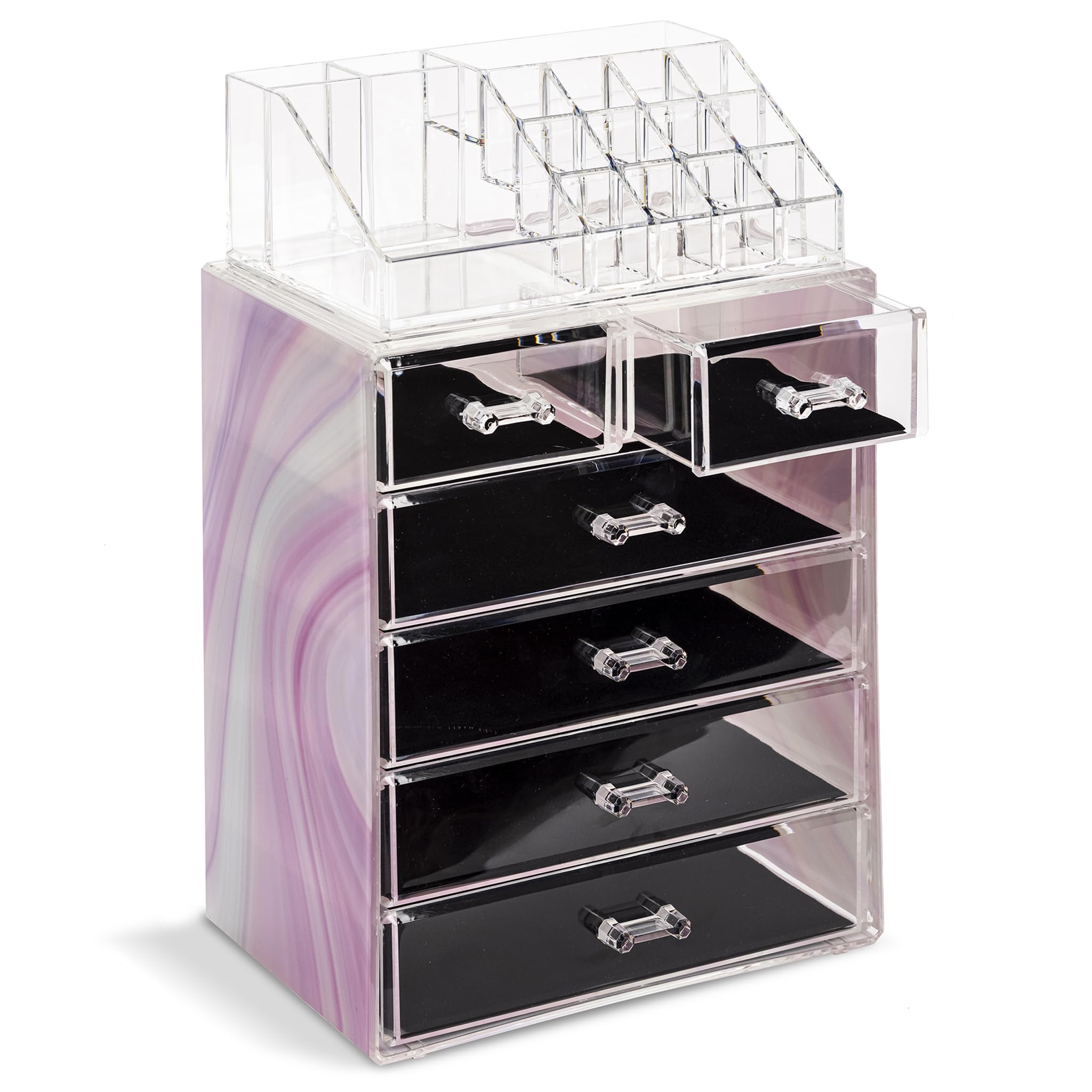 Spacious Acrylic Makeup Jewelry and Cosmetics Storage Case