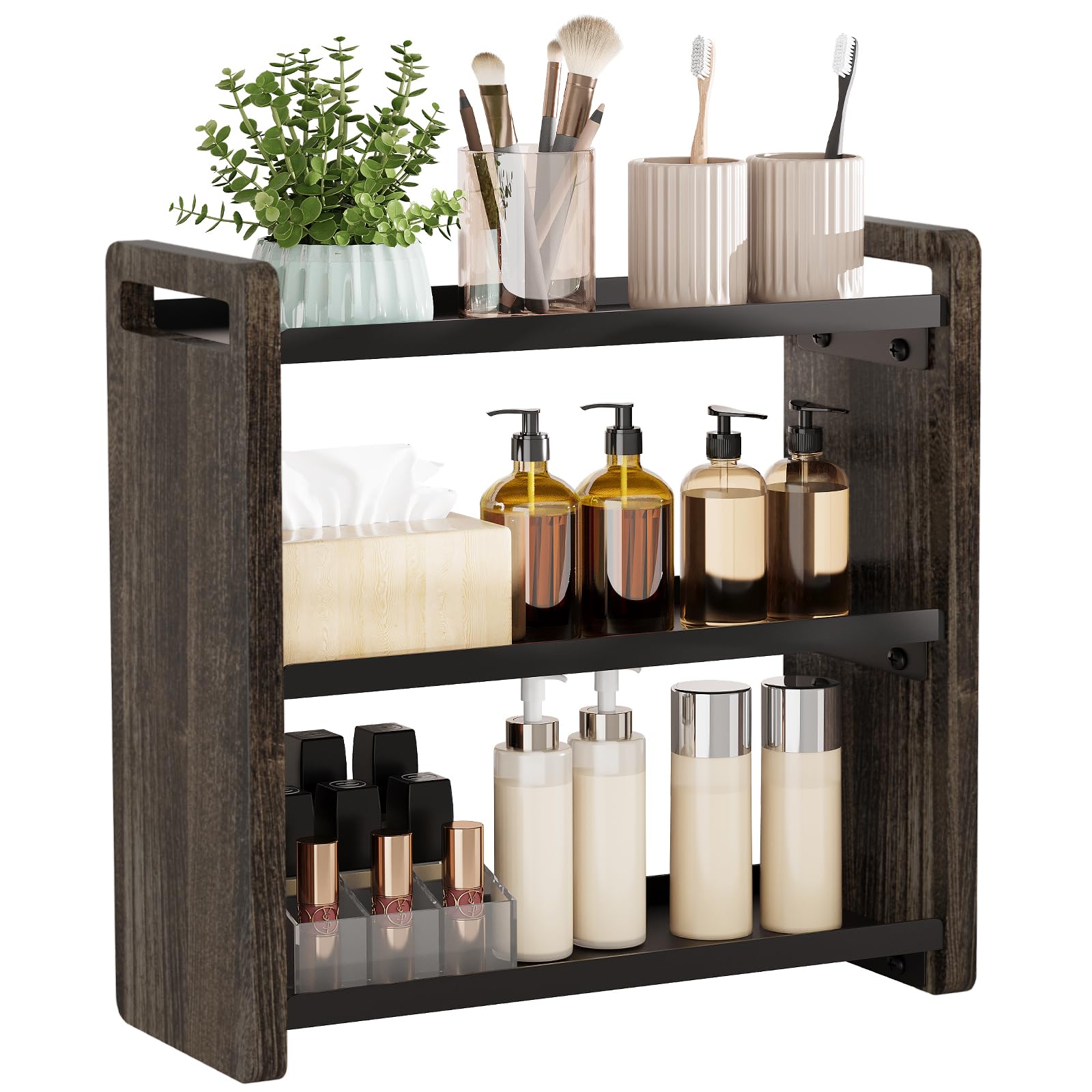 Bathroom Countertop Under Sink and Cabinet Spice Rack Organizer