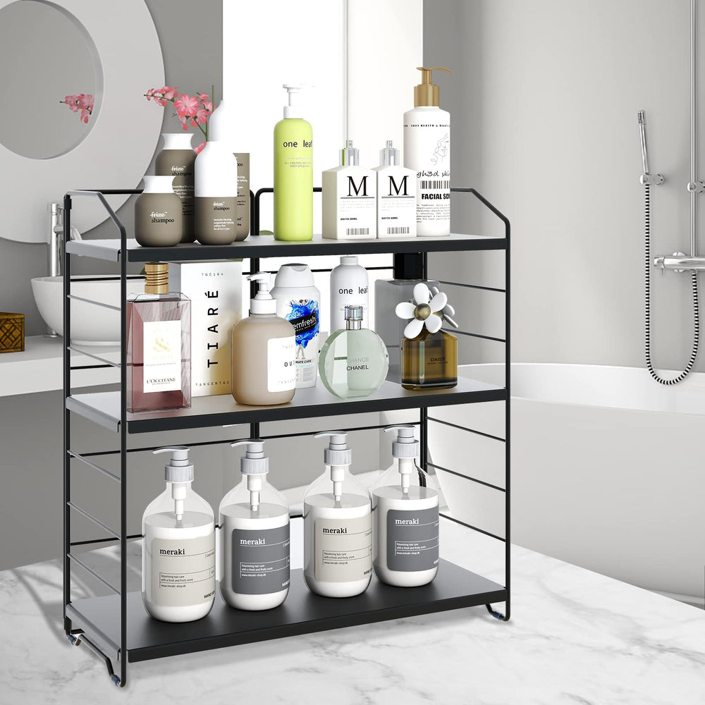 Bathroom Countertop Organizer Rack for Cosmetics and Kitchen Spices