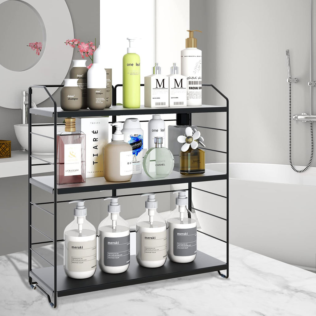 Bathroom Countertop Organizer Rack for Cosmetics and Kitchen Spices