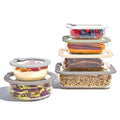 Twelve Piece Leakproof Glass Food Storage Containers with Airtight Lids
