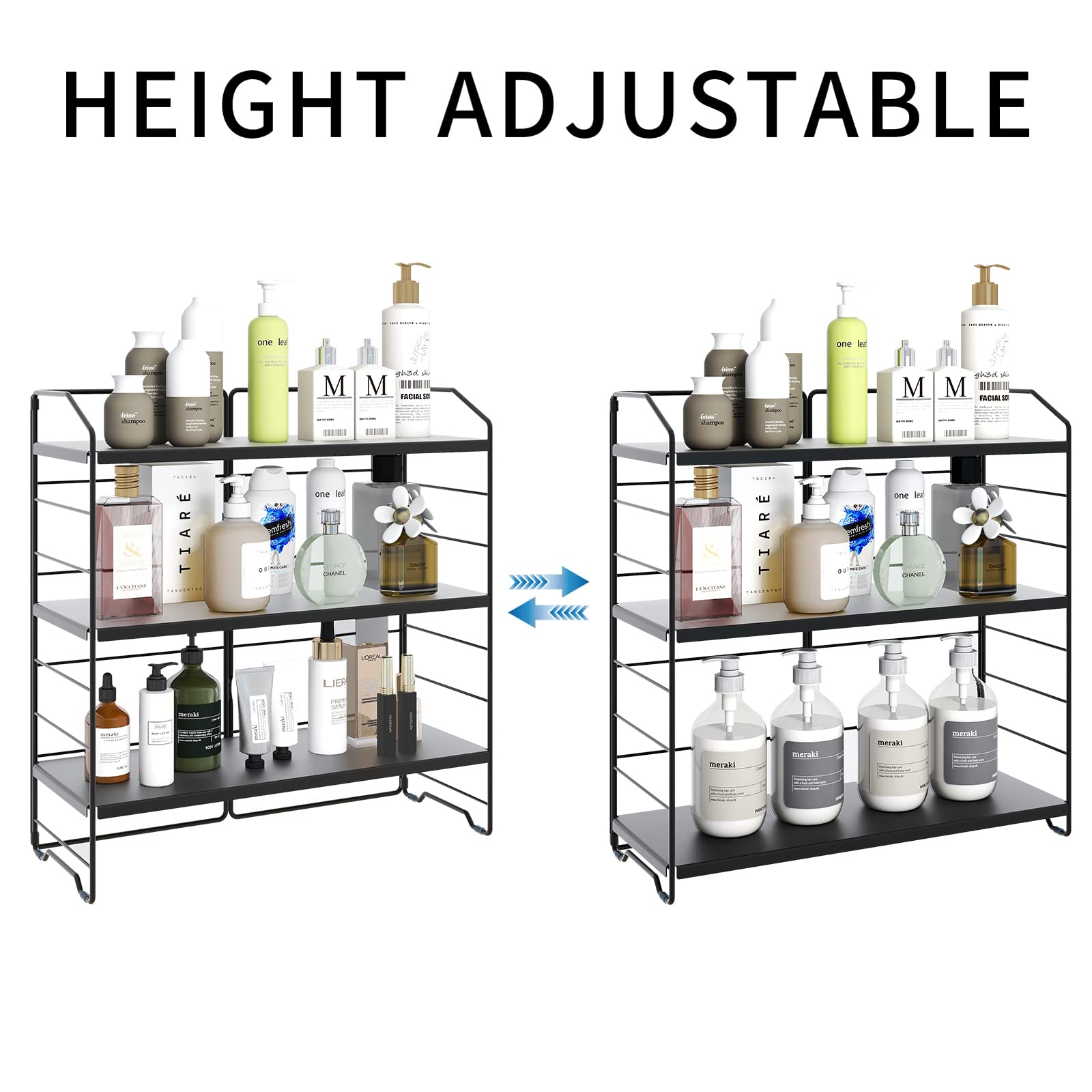 Bathroom Countertop Organizer Rack for Cosmetics and Kitchen Spices