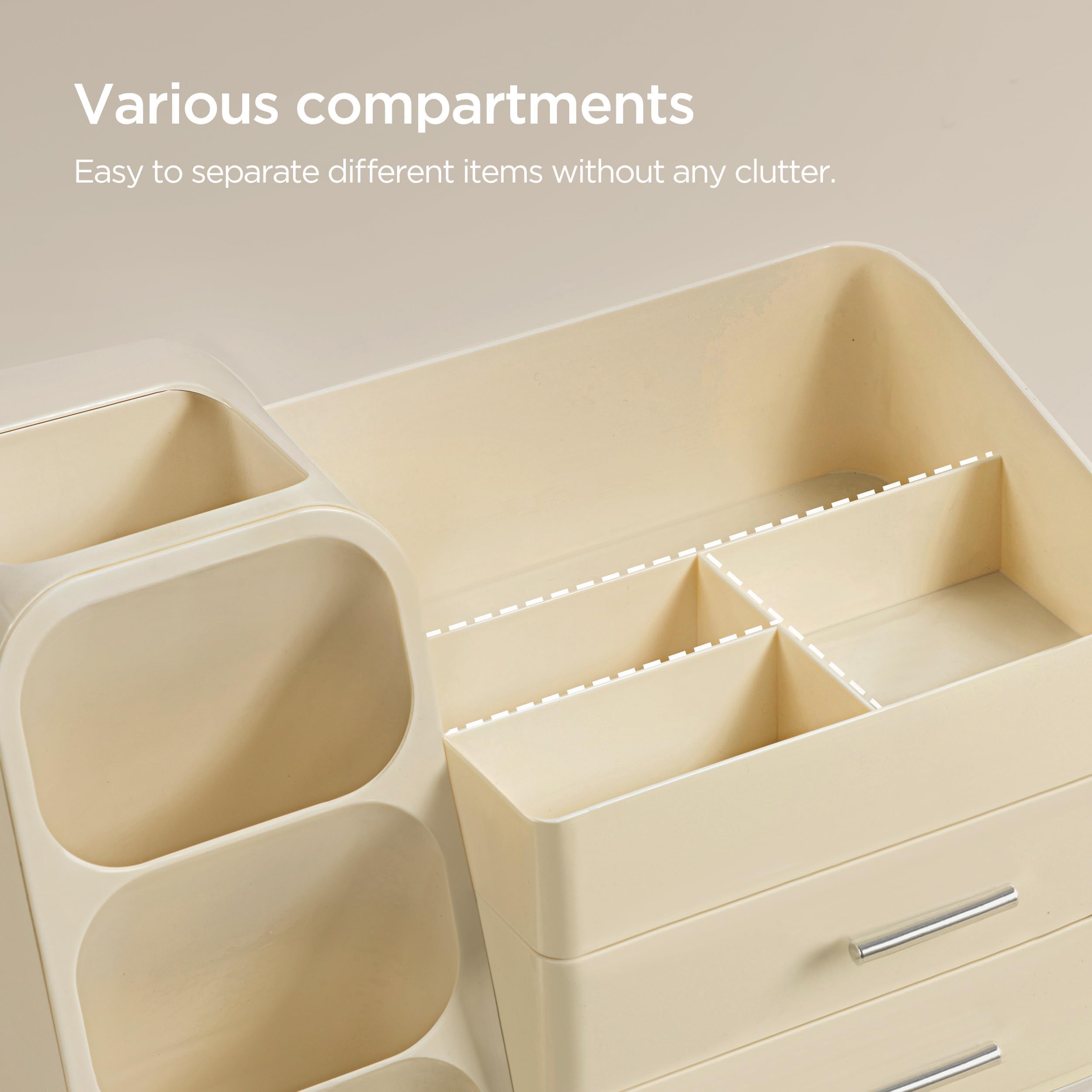 Vanity Makeup Organizer with Brush Holder