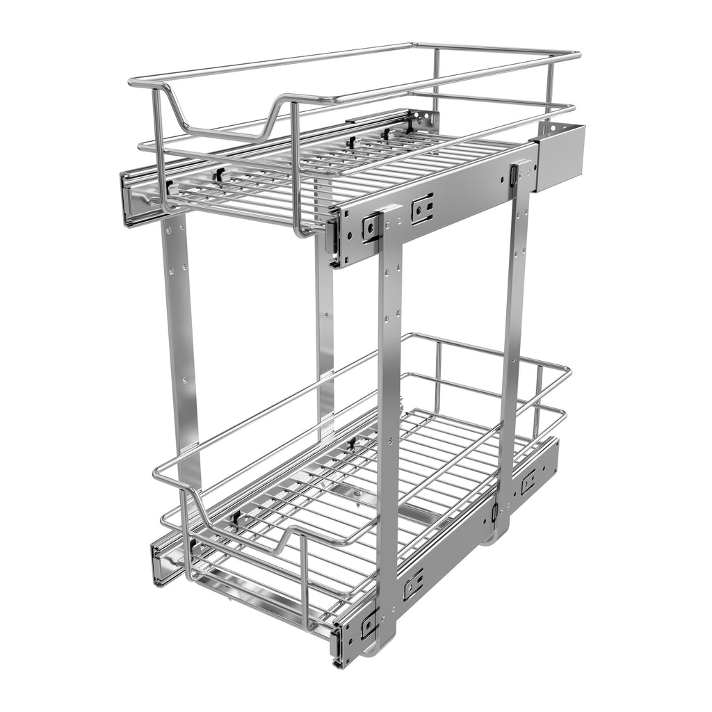Heavy Duty Pull Out Cabinet Organizer with Chrome Plated Slide Out Drawer