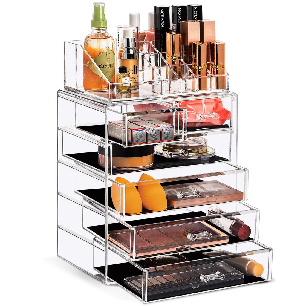 Spacious Acrylic Makeup Jewelry and Cosmetics Storage Case