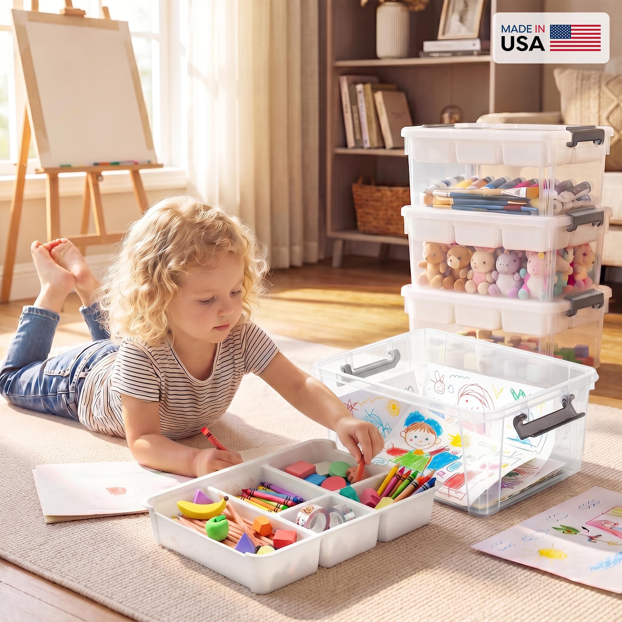 Craft Organizer and Toy Storage Box