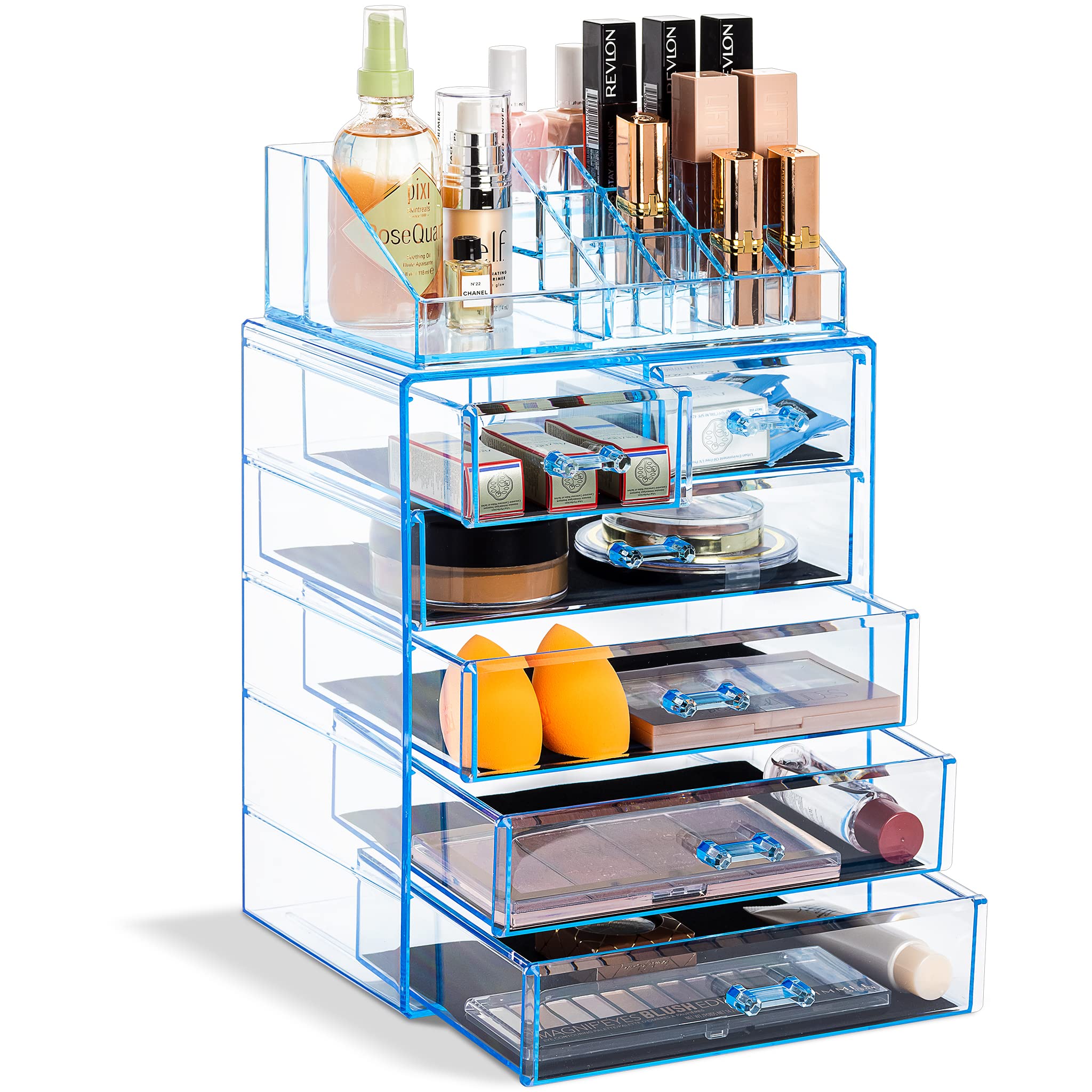 Spacious Acrylic Makeup Jewelry and Cosmetics Storage Case