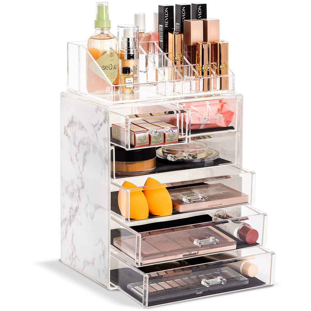 Spacious Acrylic Makeup Jewelry and Cosmetics Storage Case