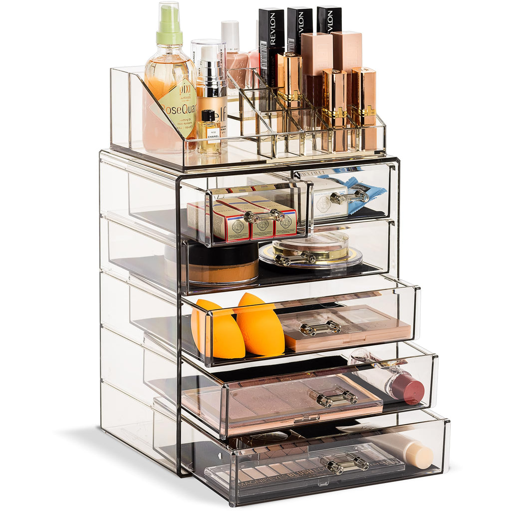 Spacious Acrylic Makeup Jewelry and Cosmetics Storage Case