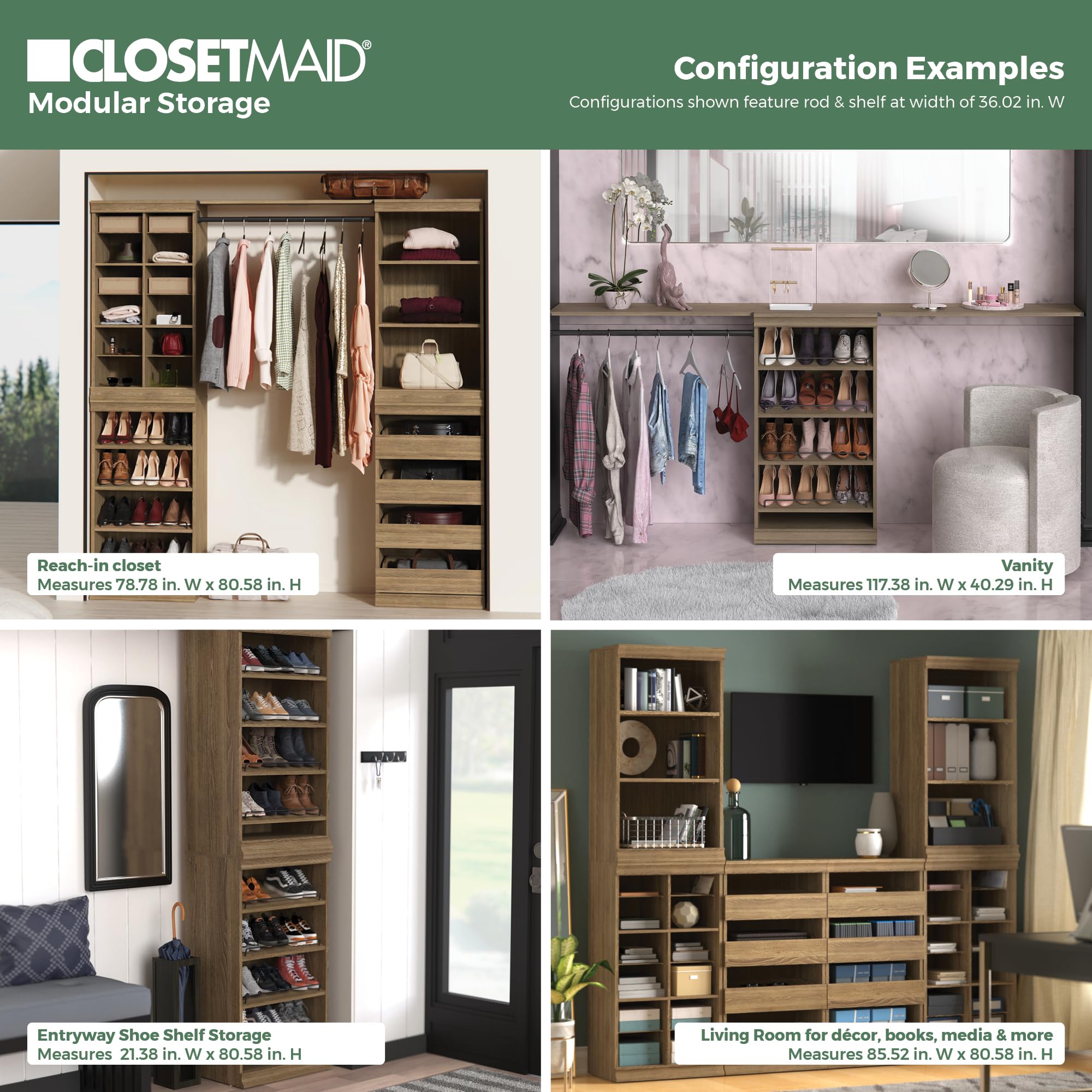 Modular Closet Storage Organizer Unit