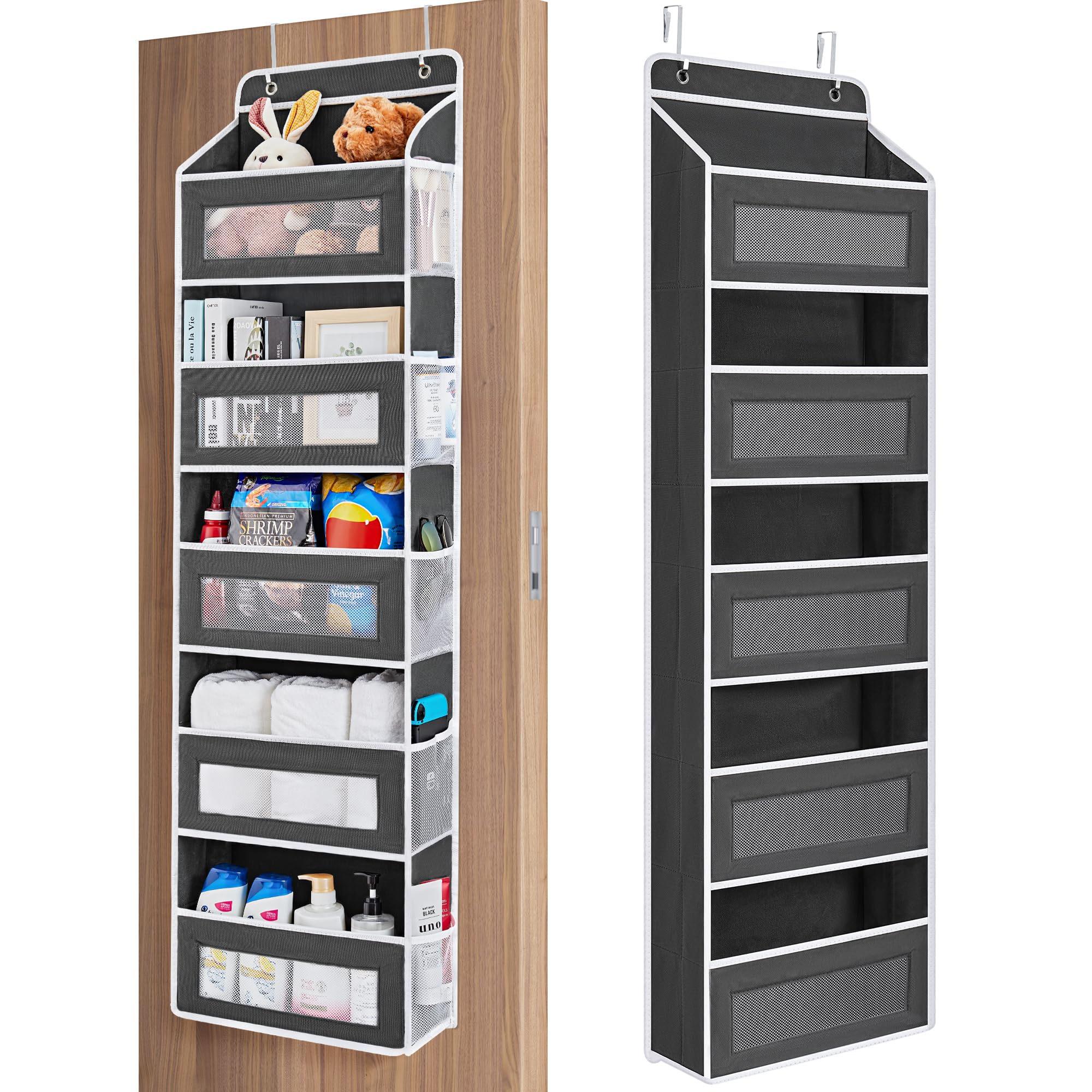 Five Shelf Over Door Hanging Organizer with Large Storage Pockets