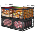 Four Pack Adjustable Stackable Freezer Organizer Bins for Chest Freezer