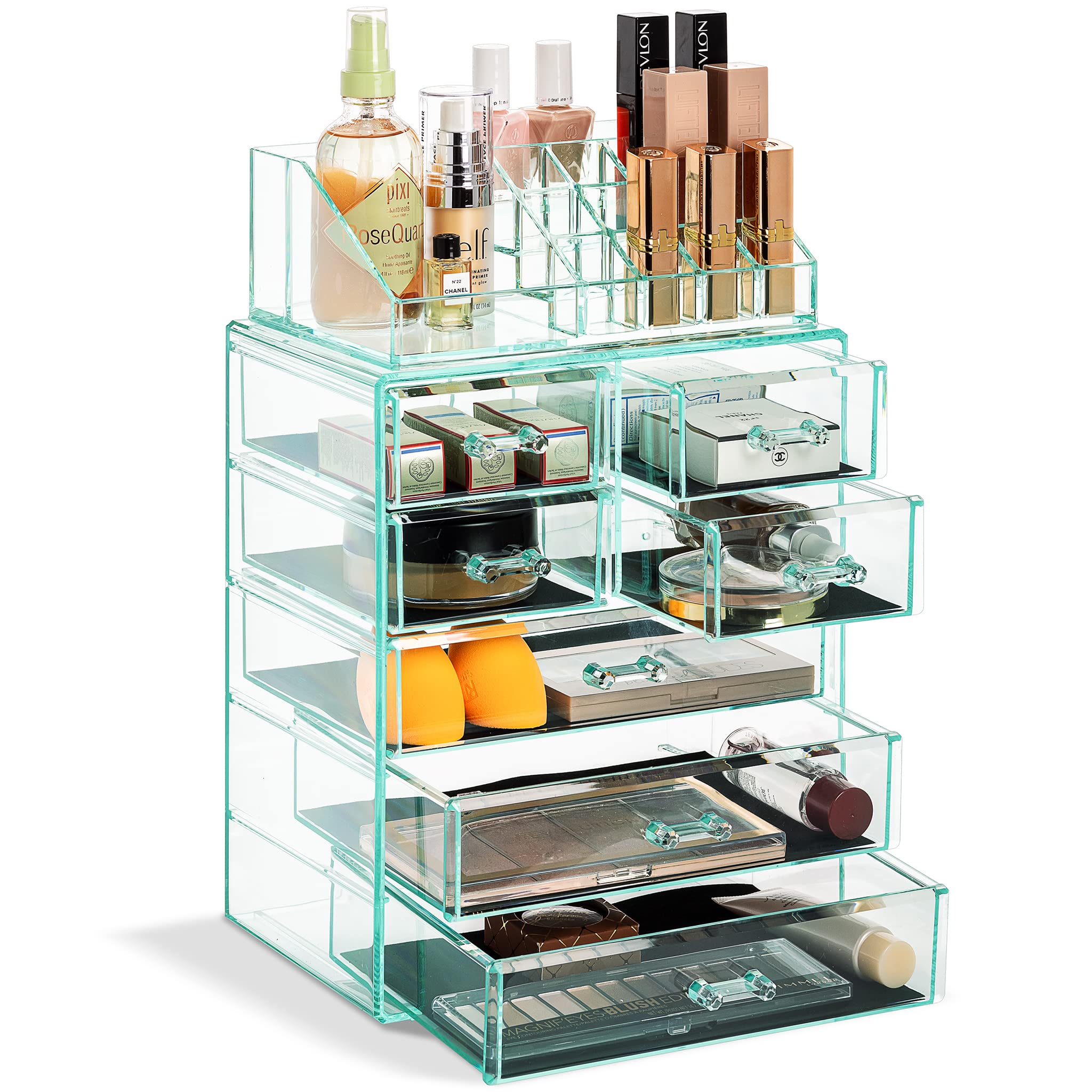 Spacious Acrylic Makeup Jewelry and Cosmetics Storage Case