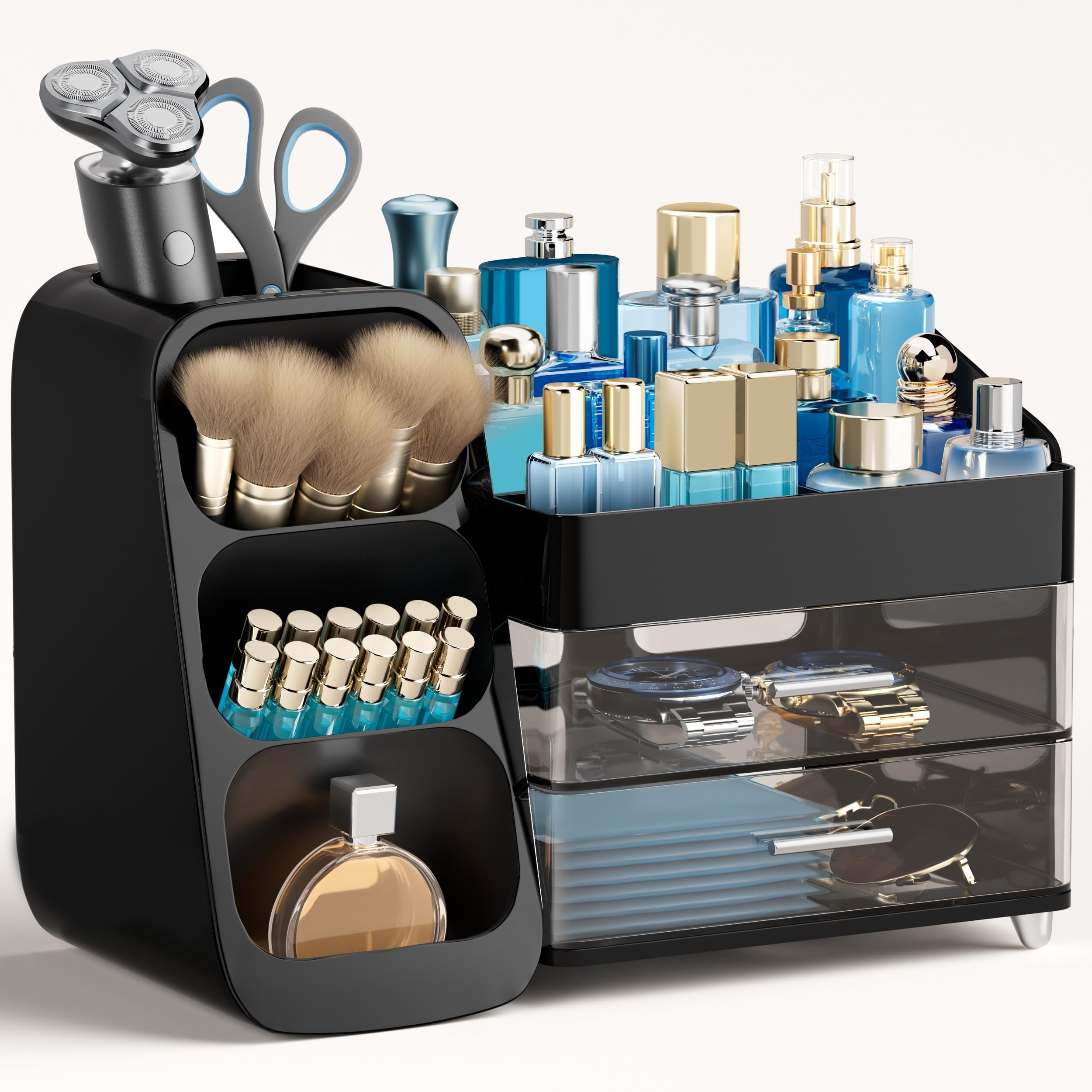 Vanity Makeup Organizer with Brush Holder