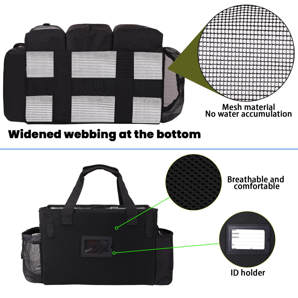 Large Wearable Cleaning Caddy Bag with Detachable Divider and Straps
