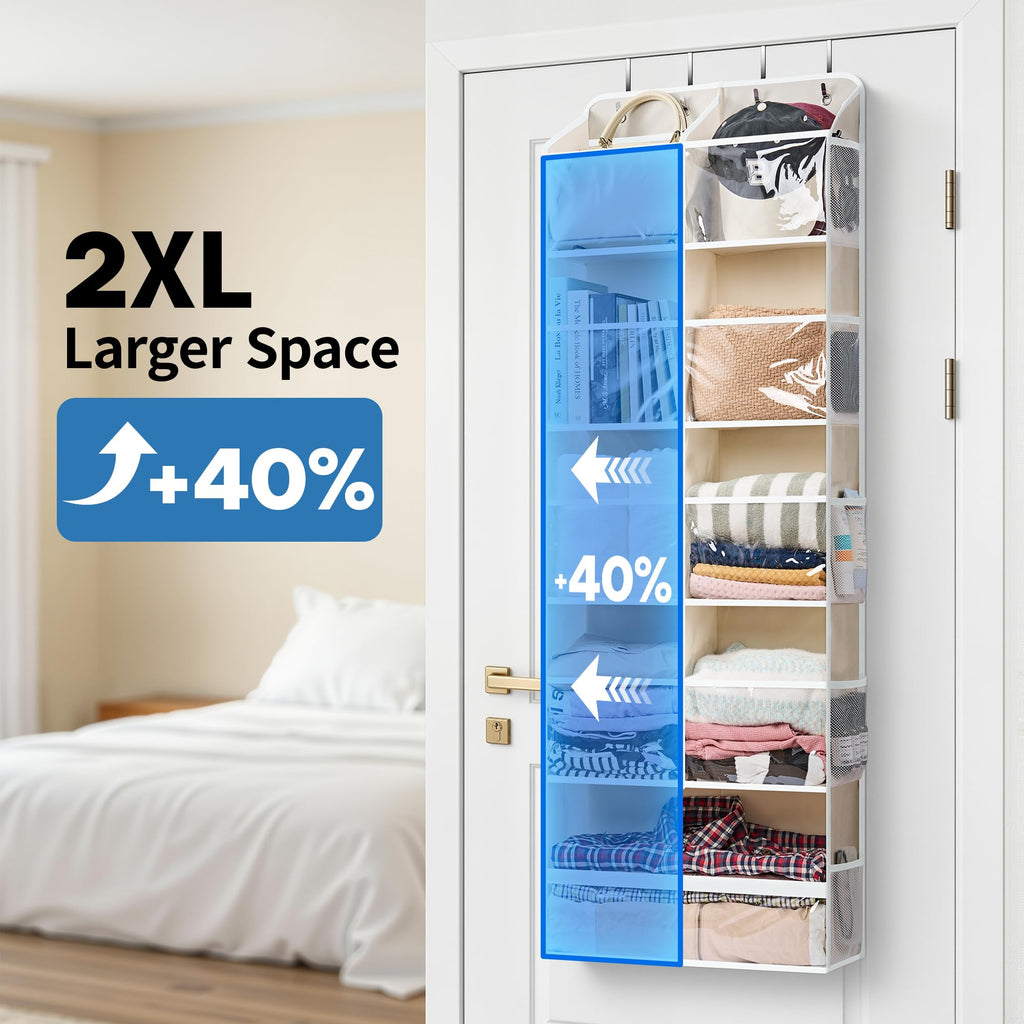 Five Shelf Over Door Hanging Organizer with Large Storage Pockets