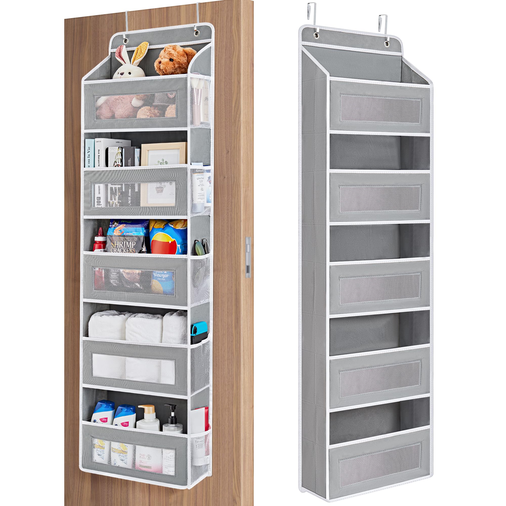 Five Shelf Over Door Hanging Organizer with Large Storage Pockets