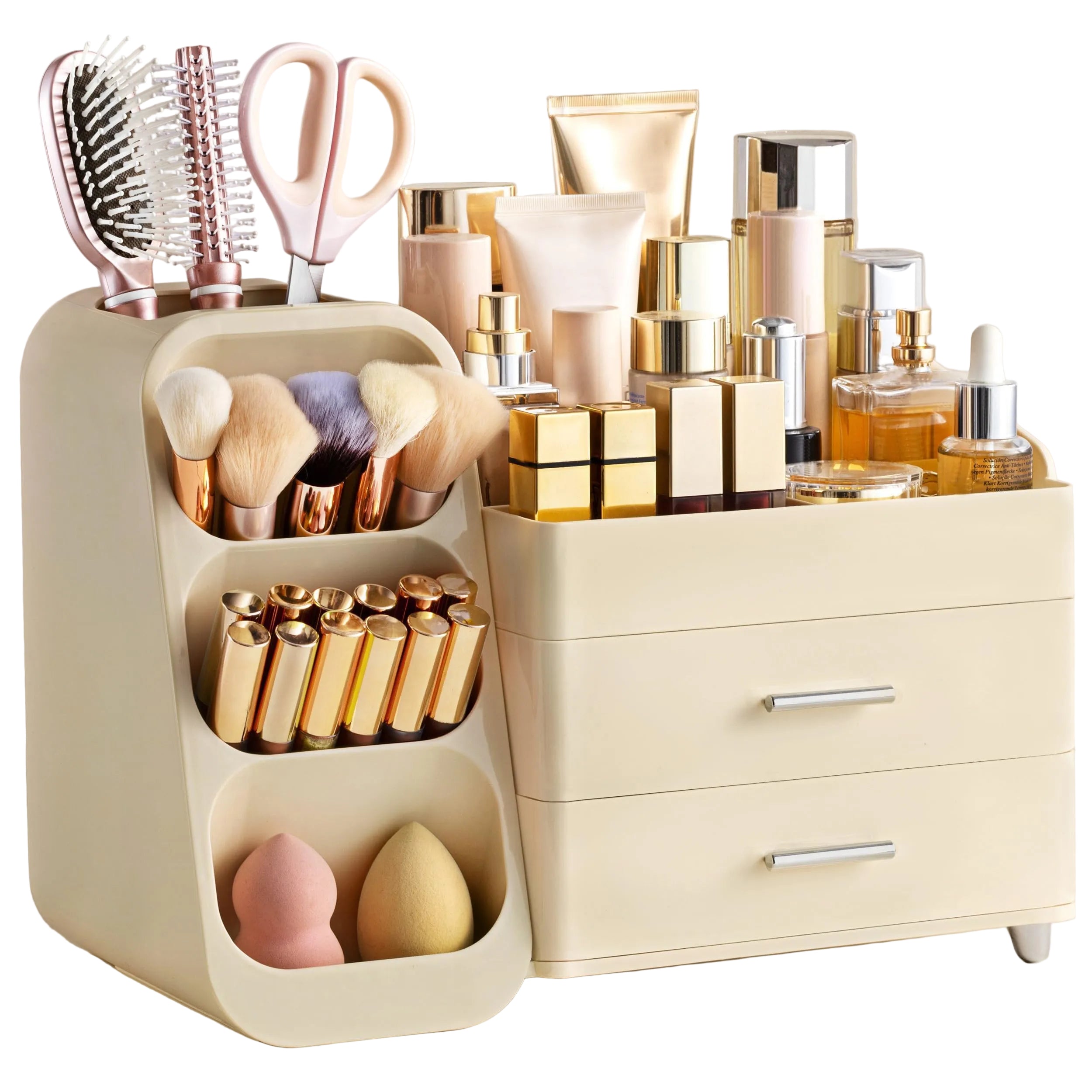 Vanity Makeup Organizer with Brush Holder