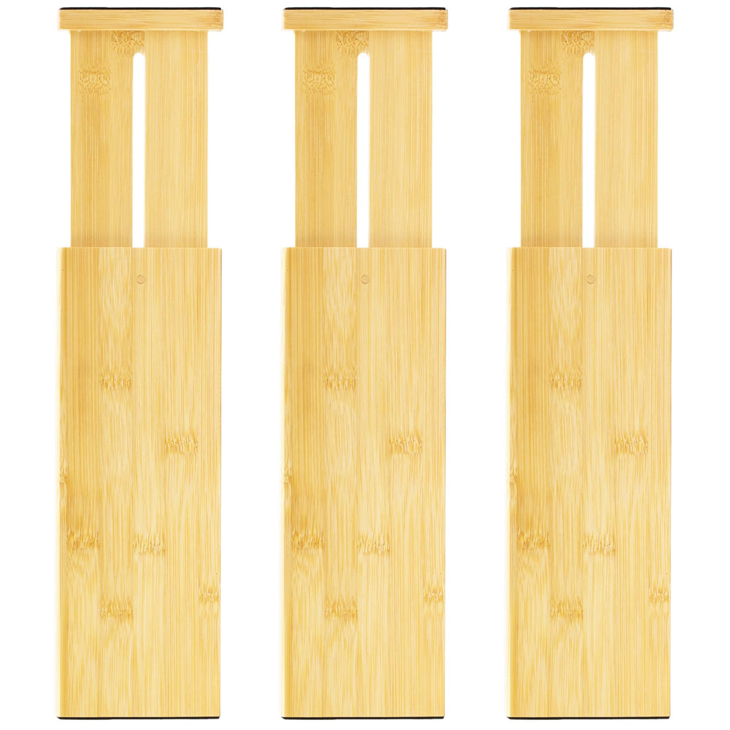 Expandable Bamboo Drawer Dividers for Kitchen Bathroom and Office