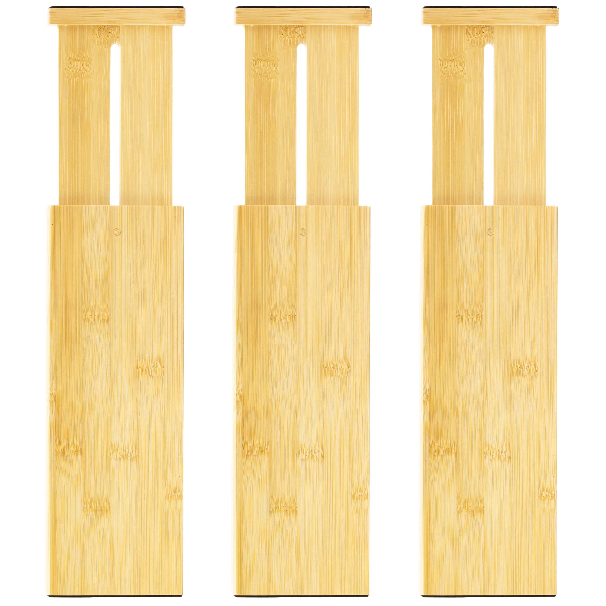 Expandable Bamboo Drawer Dividers for Kitchen Bathroom and Office