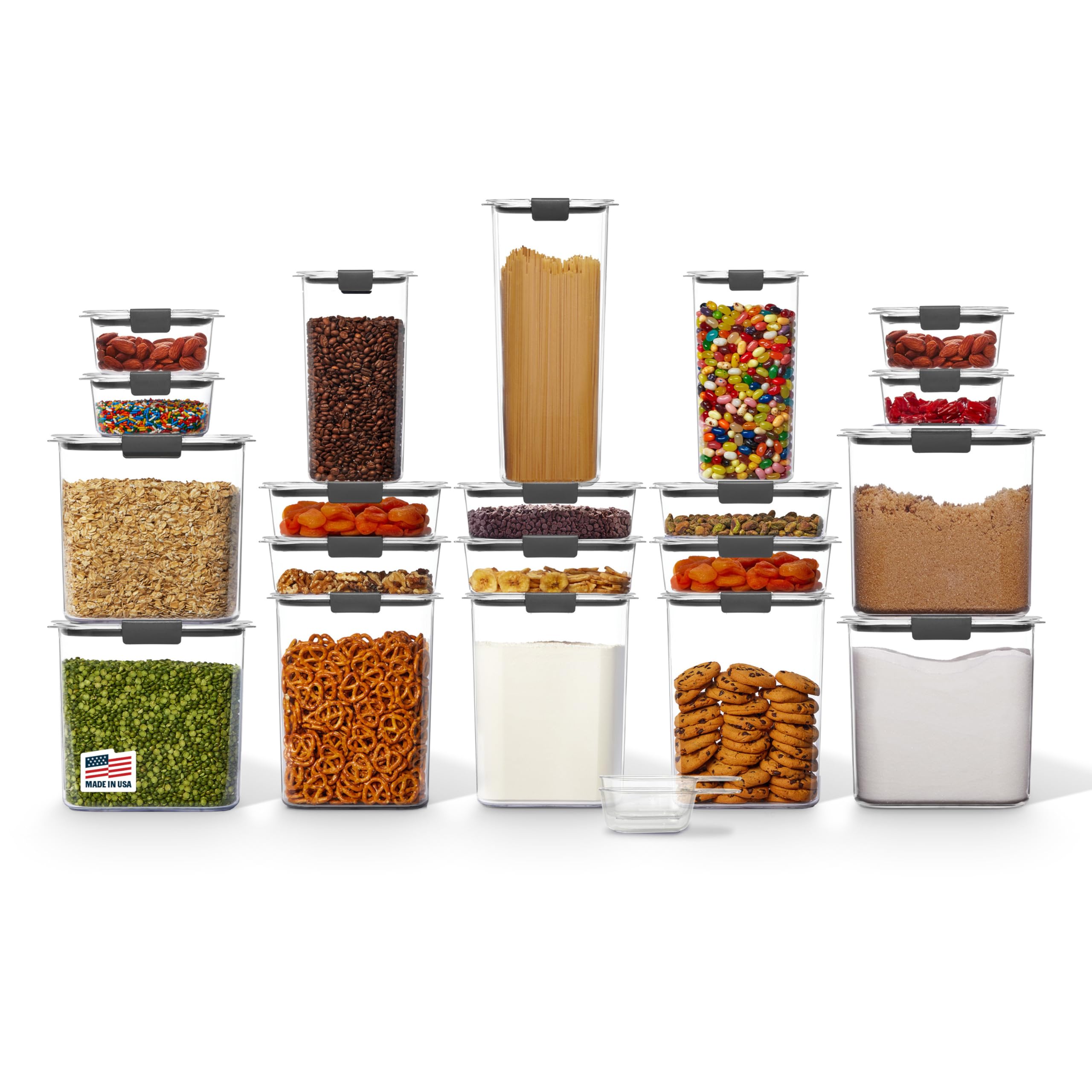 Clear Plastic Pantry Food Storage Containers