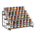 Adjustable Four Tier Spice Rack Organizer for Kitchen Cabinets