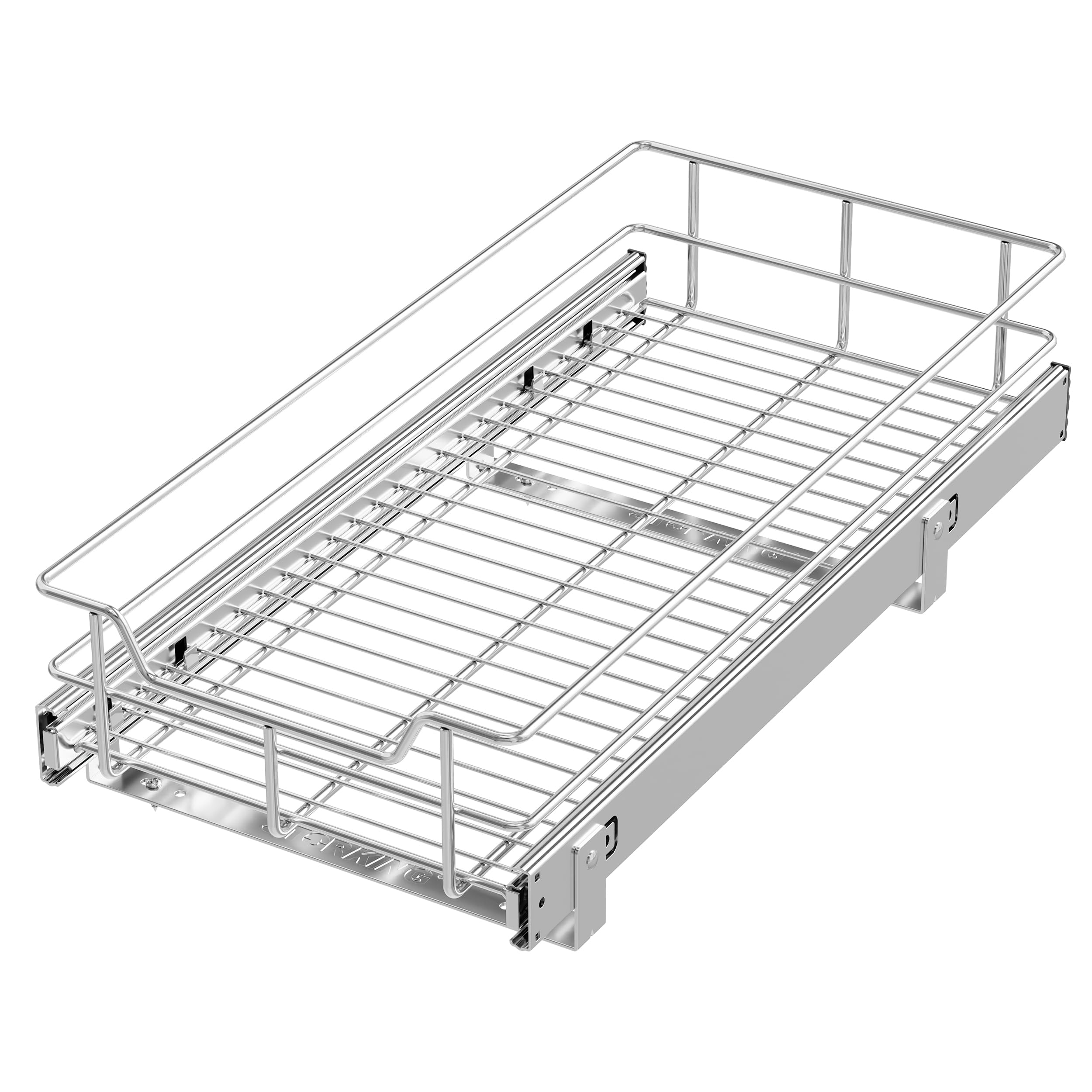Heavy Duty Pull Out Cabinet Organizer with Chrome Plated Slide Out Drawer