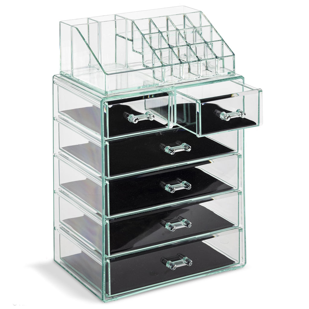 Spacious Acrylic Makeup Jewelry and Cosmetics Storage Case