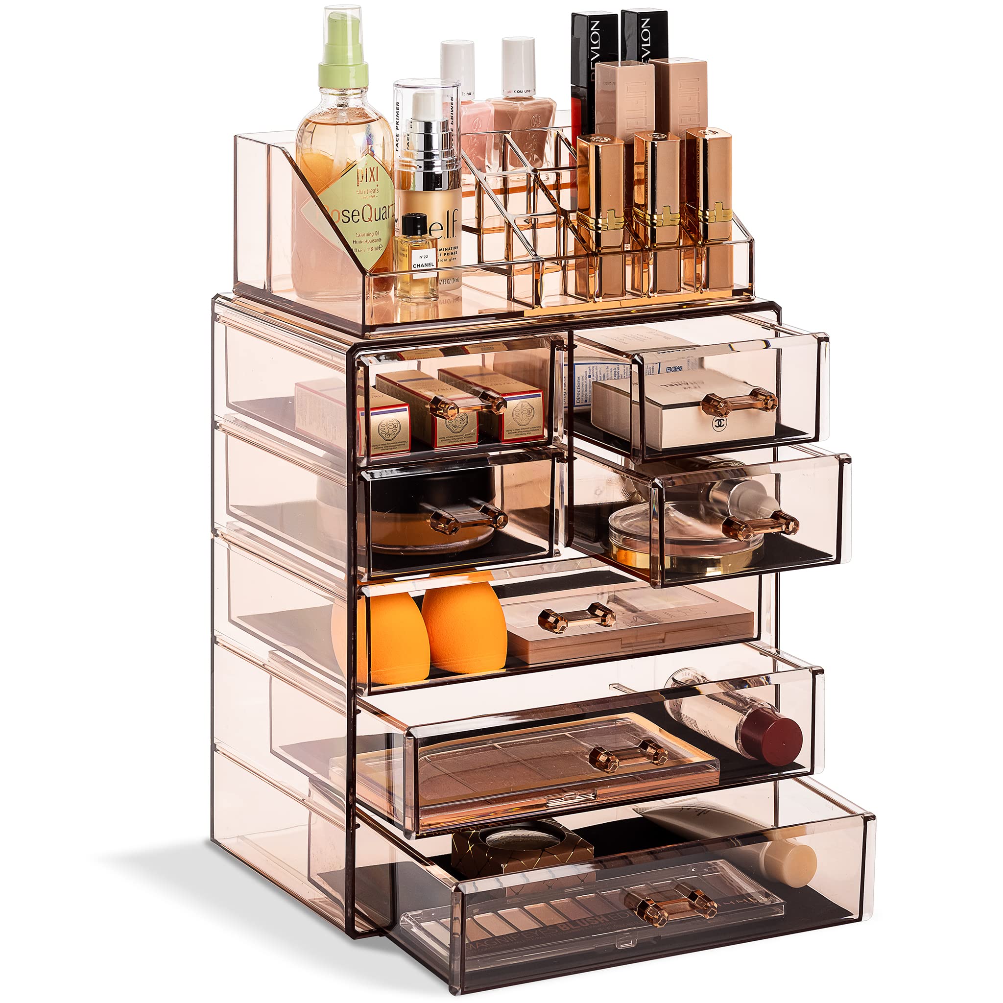 Spacious Acrylic Makeup Jewelry and Cosmetics Storage Case