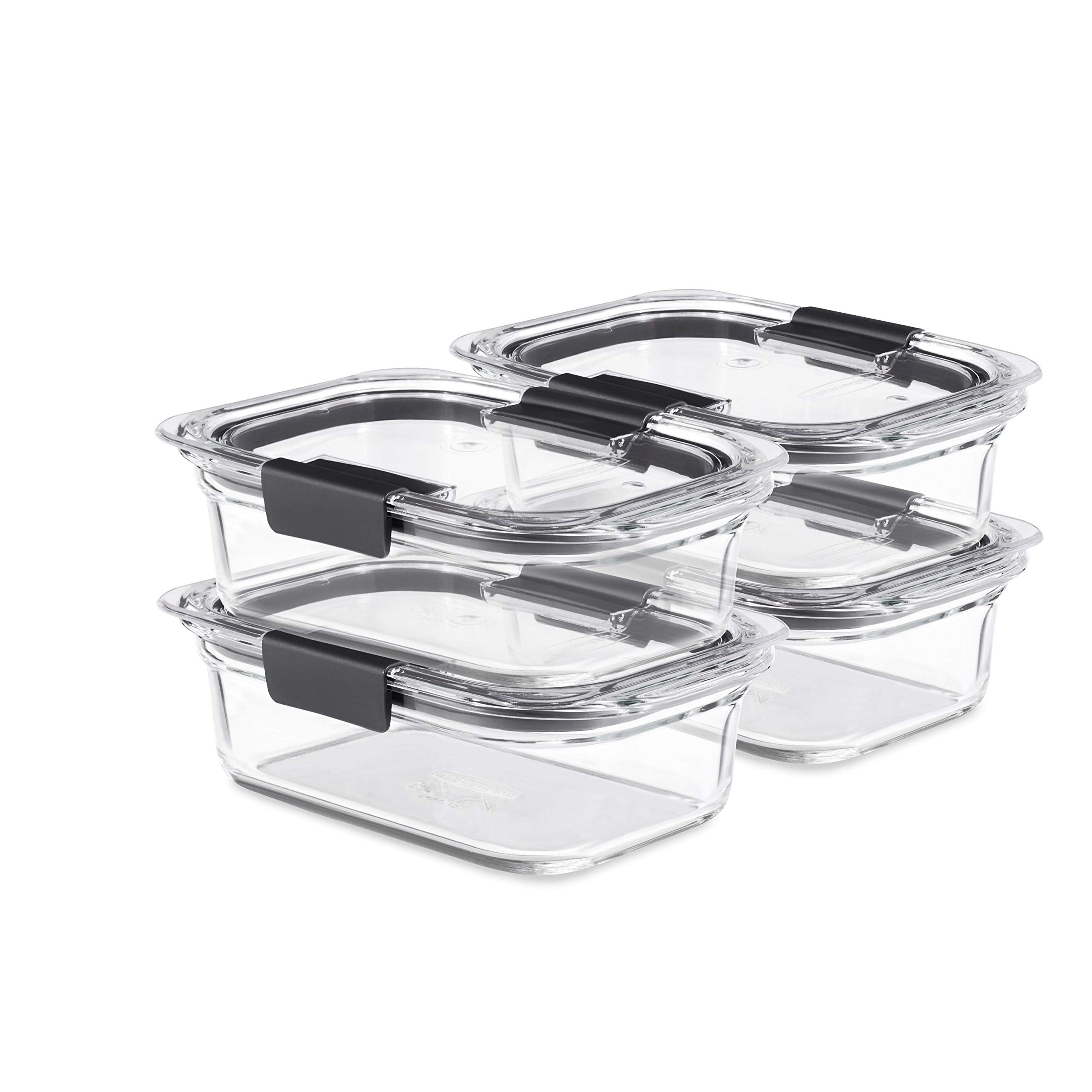 Nine Piece Leakproof Glass Food Storage Container Set in Assorted Sizes