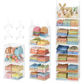 Eight Tier Hanging Closet Organizer with Wire Baskets Hooks and Dividers