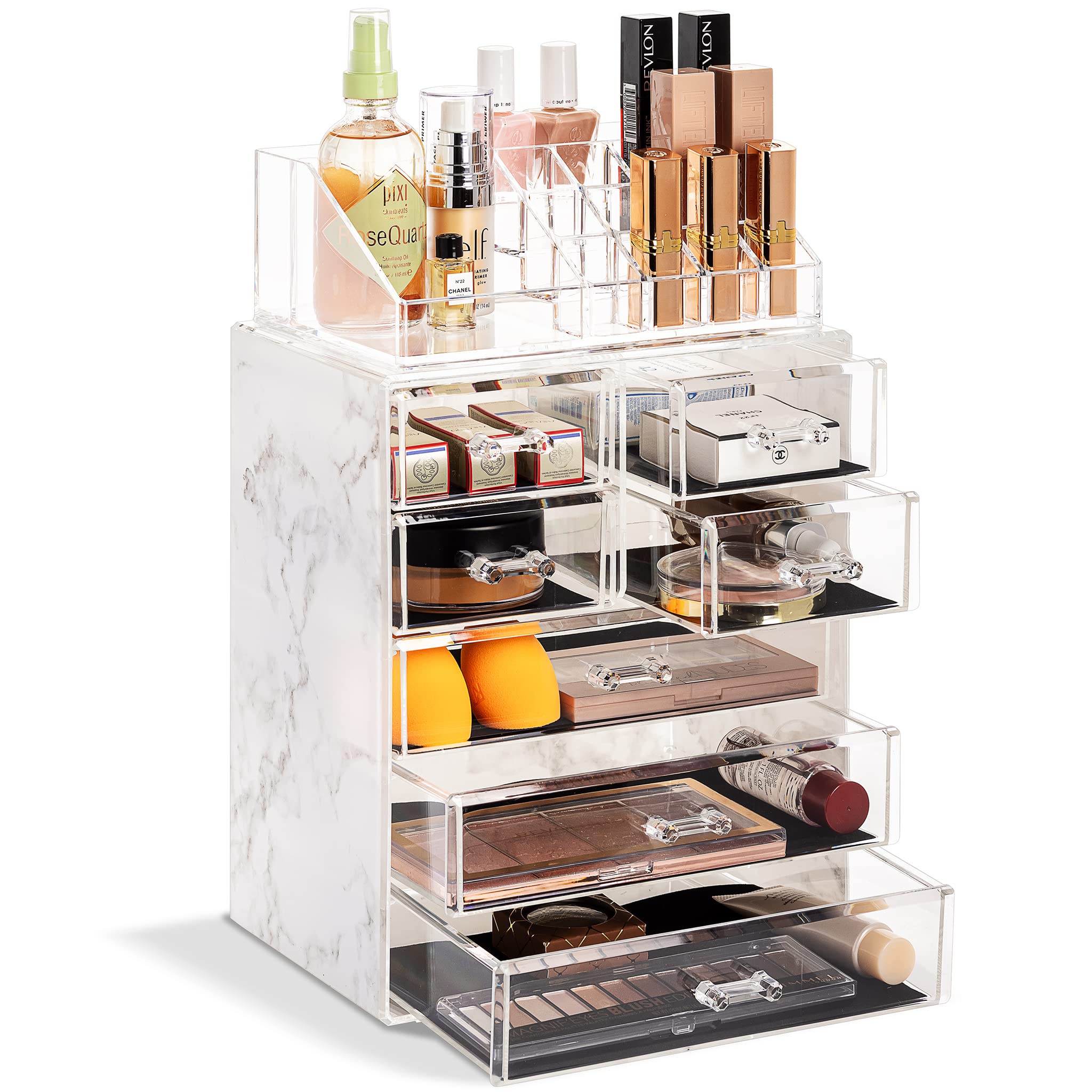 Spacious Acrylic Makeup Jewelry and Cosmetics Storage Case