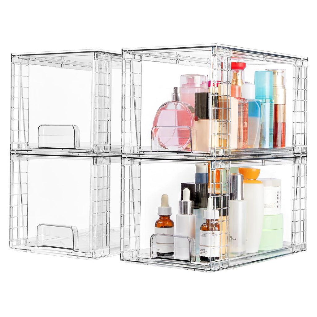 Large Stackable Storage Drawers for Home Organization