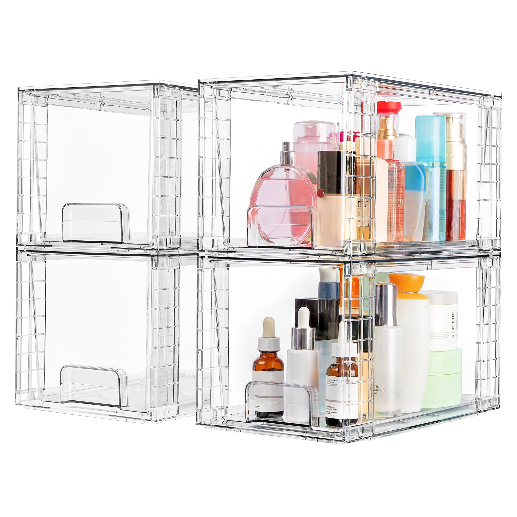 Large Stackable Storage Drawers for Home Organization