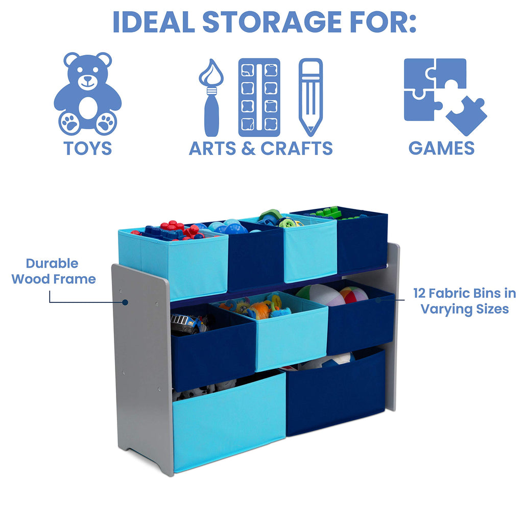 Multi Bin Toy Organizer with Removable Storage Bins