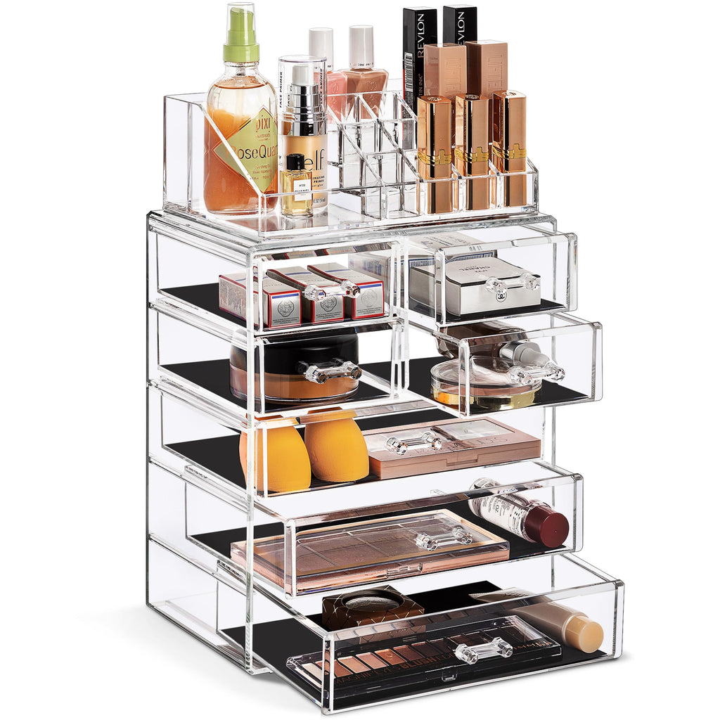 Spacious Acrylic Makeup Jewelry and Cosmetics Storage Case