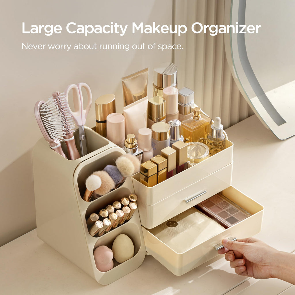 Vanity Makeup Organizer with Brush Holder