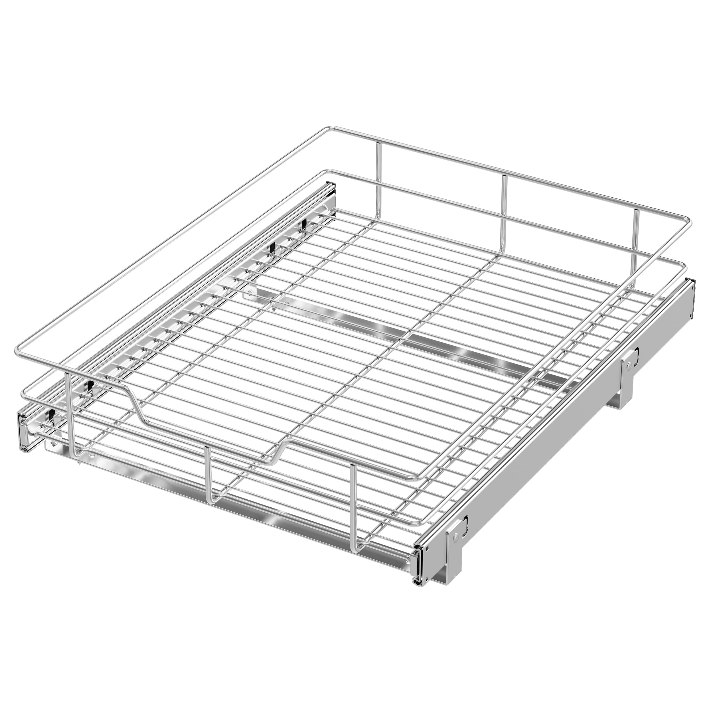 Heavy Duty Pull Out Cabinet Organizer with Chrome Plated Slide Out Drawer