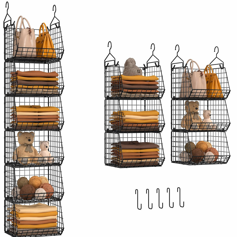 Eight Tier Hanging Closet Organizer with Wire