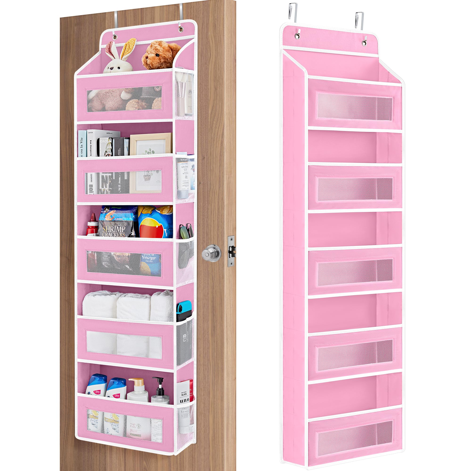 Five Shelf Over Door Hanging Organizer with Large Storage Pockets