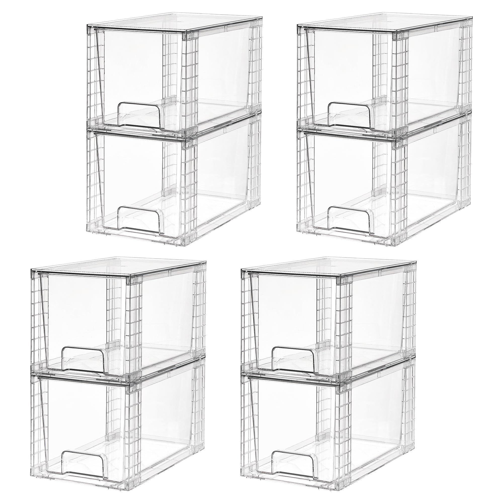 Large Stackable Storage Drawers for Home Organization
