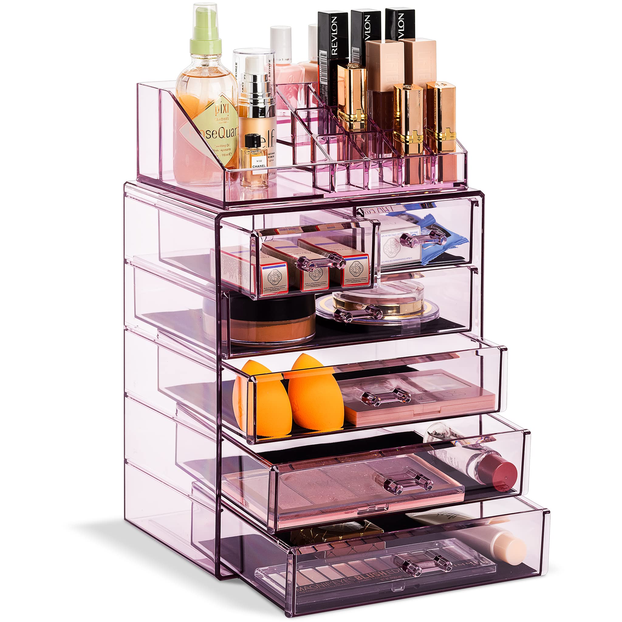 Spacious Acrylic Makeup Jewelry and Cosmetics Storage Case